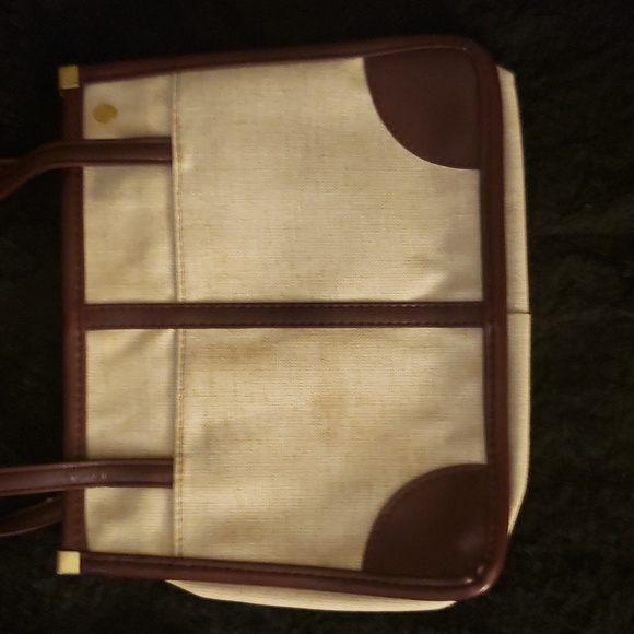 👜FS Originals canvas and leather shoulder bag 👜 - Picture 2 of 6